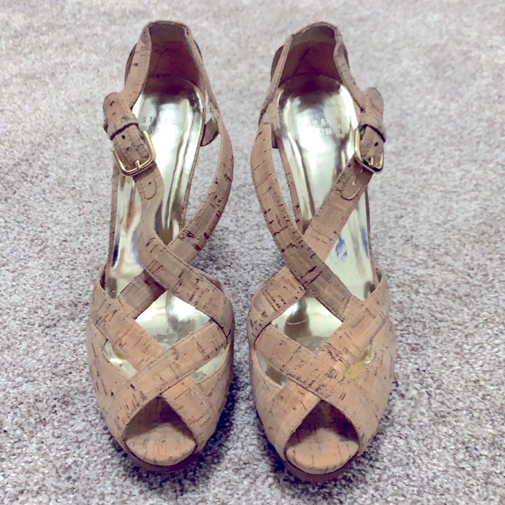 Stuart Weitzman cork heels